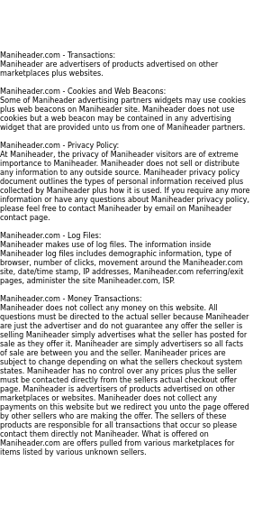 maniheader privacy