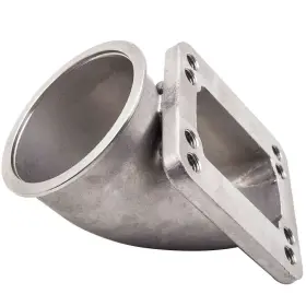 06ad054us 1st-racing 3.5 Inch Vband 90 Degree Elbow Adapter Flange Cast Stainless Steel For T3 T4 Turbo