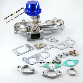 09xxtk188us 1st-racing Exhaust Manifold External Wastegate 38mm Kit For Toyota 4runner 2.7 L 1996-00