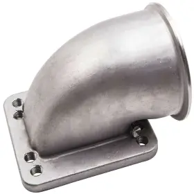 Ad053xx06us 1st-racing 3 Inch Vband 90 Degree Elbow Adapter Flange Cast Stainless Steel For T3 T4 Turbo New