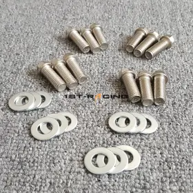 Ad224-exhk789us 1st-racing Exhaust Header Flange Bolts 3/8-16 For Small Block Chevy Sbc 265 283 327 400 Tpi