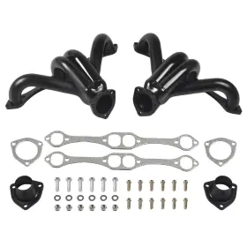 Hd-sb283bkhk789 1st-racing Shorty Headers For Sbc 283 305 350 400 Chevelle Malibu Camaro Monte Nova Black