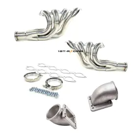 Tk347 1st-racing Exhaust Headers Elbows T3t4 Pair For Chevy Bbc 396/427/454/507/572 V8 1965-1972