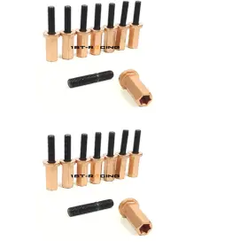 Ustk34506 1st-racing Exhaust Manifold Stud Bolts Copper Nuts For Bmw N54 3.0 135 335 535 M50 M52 M53