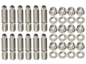 B-17000 269 Motorsports Titanium Ls Header Stud Kit 12 Point Lsx Ls2 Ls3 Ls6 Ls7 4.8 5.3 6.0 6.2l