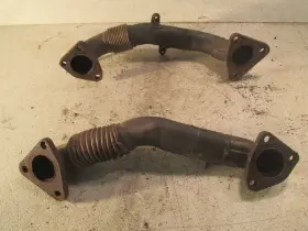 327.gm8o01 6.6l Pair Of Oem Exhaust Down Pipes For 2001 Chevrolet Silverado 3500