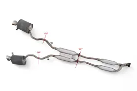 18305-sja-e01 Acura 18220-sja-a03 Rl 05-08 Exhaust Pipe Assembly D035 Oem 2