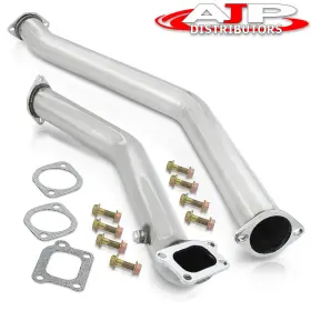 Dp-036-828-w8 Ajp Distributors Stock Turbo Stainless Header Downpipes For 1993-1997 Mazda Rx7 Fd3s 13b