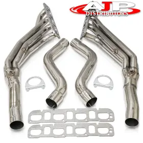 Hds-dg94060ch-443-g7 Ajp Distributors Stainless Steel Exhaust 2pc 4-1 Header Manifold For 2005-2010 Chrysler 300c Srt8