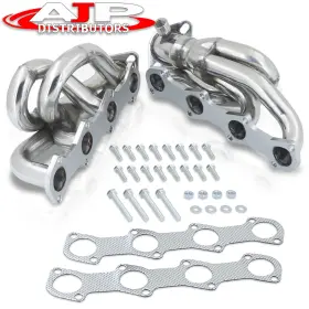 Hds-fd3-f1597-sy-ch-823-j2 Ajp Distributors Stainless Steel Exhaust Shorty Headers For 1997-2003 Ford F150 F250 Expedition