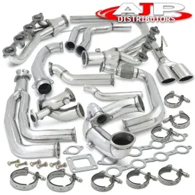 Ssmf-30102-376-u0 Ajp Distributors T3 Turbo Manifold Steel Exhaust Piping For 1998-2002 Pontiac Firebird Ls1 5.7 V8