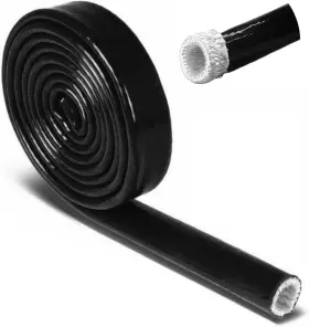 Alioncar 719081645801 1/2 Inch 13mm Id Fire Sleeve Heat Shielded 5ft Black