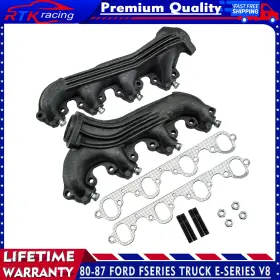 E5hc9431c Alloyworks Exhaust Manifolds For 83-87 Ford F250 F350 7.5/80-87 E250 Econoline 4.9l 5.8 7.5
