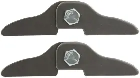 All60040-25 Allstar Performance Header Tabs - 4 / 2 Bolt Nuts Steel Natural Set Of 25
