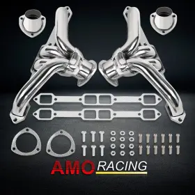 Ar38263 Amoracing Polished Exhaust Headers Fit Chrysler Dodge Plymouth 383 400 426 440 1959-1978