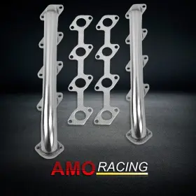 Amoracing Ar38334 Stainless Steel Exhaust Headers Fit Ford Powerstroke F250/f350 6.0l 2003-2007