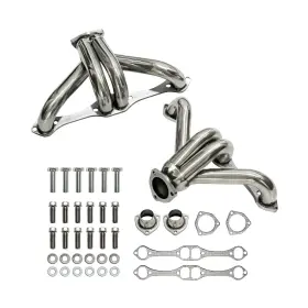 33030 Amvirtuo Exhaust Headers Shorty For Chevy Hugger Small Block Sbc V8 265 283 30