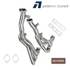 Anwenchapey Eh28535-mh Pair For Bmw E46 325i 330i New Polished Stainless Performance Exhaust Pipes Kit
