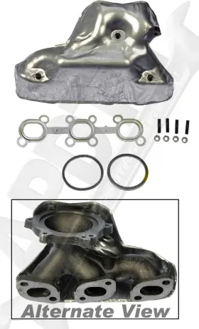 785045 Apdty Cast Iron Exhaust Manifold With Gaskets And Hardware