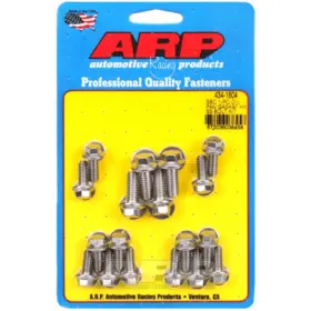 Tlx-arp434-1804-cl360a70 Arp For Chevy Sb Bolt Kit Ss Hex Oil Pan Gasket 1 Piece