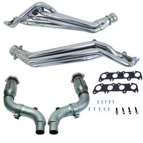 16336 Bbk For 15-23 Ford Mustang Gt 1-3/4 Long Tube Headers With High Flow Catted Mid