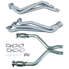 16421 Bbk For 11-14 Ford Mustang V6 1-3/4 Long Tube Headers With High Flow Catted X-pipe