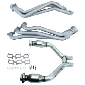 16423 Bbk For 2015-2017 Mustang V6 1-3/4 Long Tube Headers High Flow Catted H Pipe