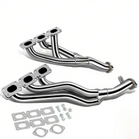 Hdr-109 Bezt Ss Exhaust Polished Headers Fit 2001-2006 Bmw M54 E46 E39 Z4 2.5l 2.8l 3.0l L6