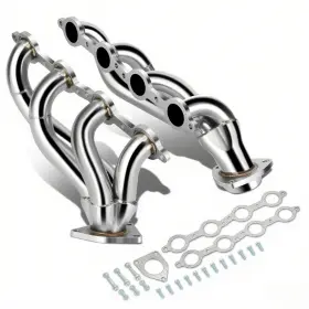 Hdr-115 Bezt Ss Steel Exhaust Header For 00-01 Gmc Yukon 4.8l 5.3l 99-01 Sierra 1500 2500