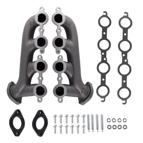 62nxom Bfo Ls Swap Cast Iron Manifold Set For Chevrolet Camaro Ls1 Ls2 Ls3 4.8 5.3 6.0l
