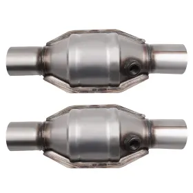 9sle0t Bfo 2pcs 2.25inch Catalytic Converter Stainless Steel Precious Metal Weld-on