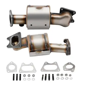 F9tnk3 Bfo 2x Catalytic Converters For 2005-2008 Honda Pilot 3.5l Bank 1 And 2 Heat Shield
