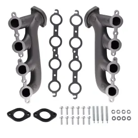 Jvkg6x Bfo Ls Swap Cast Iron Manifold Flange With Gasket For Chevy Ls1 Ls2 Ls3 4.8 5.3 6.0l