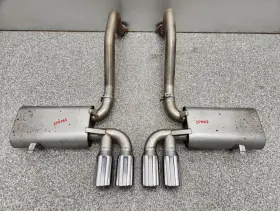 327-01822l Billy Boat 1997-2004 C5 Corvette Route 66 Axle Back Exhaust Mufflers Used Note