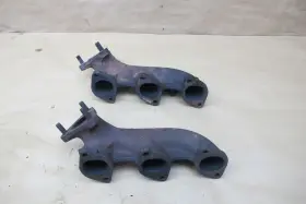 1274808 Bmw 81-87 E24 E23 E28 M30 Set Of 2 Engine Exhaust Manifold Oem