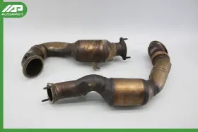 18307553594 Bmw 07-10 E90 135i 335i N54 Engine Exhaust Manifold Downpipe Converter Set Oem