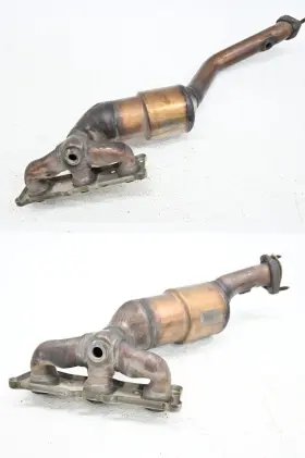 18407545310 Bmw 06-08 E85 Z4 3.0 Front And Rear Engine Exhaust Manifold Downpipe Set 43k Oem