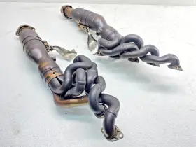 18407836403 Bmw 06-10 E60 E63 E64 M5 M6 Left And Right Exhaust Manifold Converter Set 40k Oem