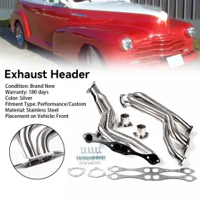 C265-a029 Bruce&shark Stainless Steel Manifold Header Fit Chevy 1935-1948 Small Block