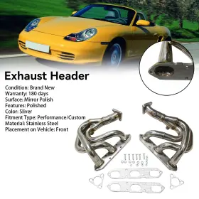 C265-a041 Bruce&shark Stainless Steel Exhaust Manifold Fit Porsche Boxster 986 2.5l And 2.7l 1997-2004
