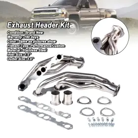 C265-a081 Bruce&shark Stainless Steel Exhaust Headers Fit Chevy Gmc 5.0l/5.7l 305 350 V8 88-97