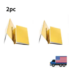 Bstflex 768634803939 2pcs 12ftft X 24ftft Self Adhesive Reflective Gold Hightemperature Heat Shield Wrap