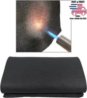 Bstflex 768634814195 4ft X 3.3ft Carbon Felt Welding Blanket Fireproof Resistant Up To 1800 F 6mm