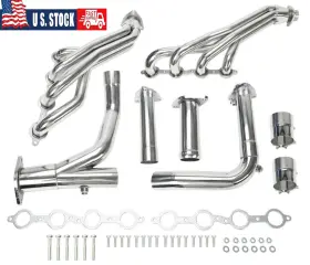 Eh28932-os Budhiuh Long Tube Stainless Steel Headers With Y Pipe For 07-14 Chevy Gmc 4.8l 5.3l 6.0l
