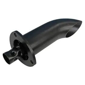 Ftd3025 Car Chemistry Collector Muffler 3-bolt Flange 3-disc Turndown 8 Inch Long 2.50 Dia