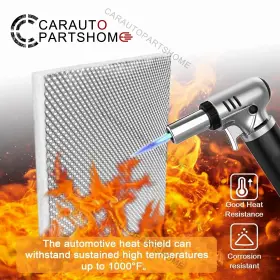 Ch4971  Carautopartshome Exhaust Wrap Heat Shield Automotive Aluminum Muffler Insulation 12 X 24 In