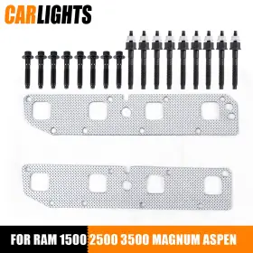 Carlights C-02iep3701asl 5.7l Exhaust Manifold Gasket Bolt Stud Fit For Dodge Ram Magnum Aspen Jeep 03-08
