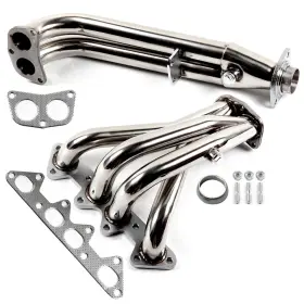 13883316 Carpartsaleclub For 94-97 1994 Honda Accord F22 2.2 4cyl Stainless Steel Header Exhaust Manifold