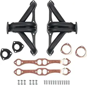 Gw-ch-eh-015-b Certified Automotive Experts Sbc Block Hugger Headers Black Fits 283-400 Hot Rod Street