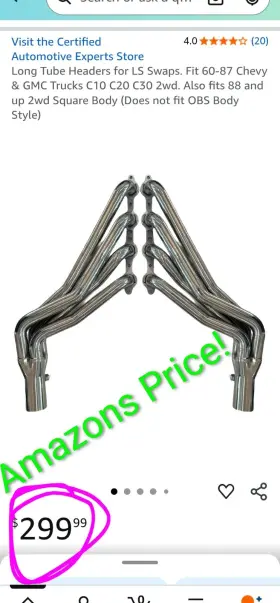 Gw-ch-eh-032-5 Certified Automotive Experts Long Tube Headers For Ls Swaps. Fit 60-87 Chevy And Gmc Trucks C10 C20 C30 2wd